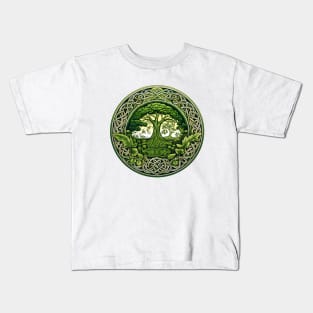 Ireland - Emblem with world tree and nature - Celtic Kids T-Shirt